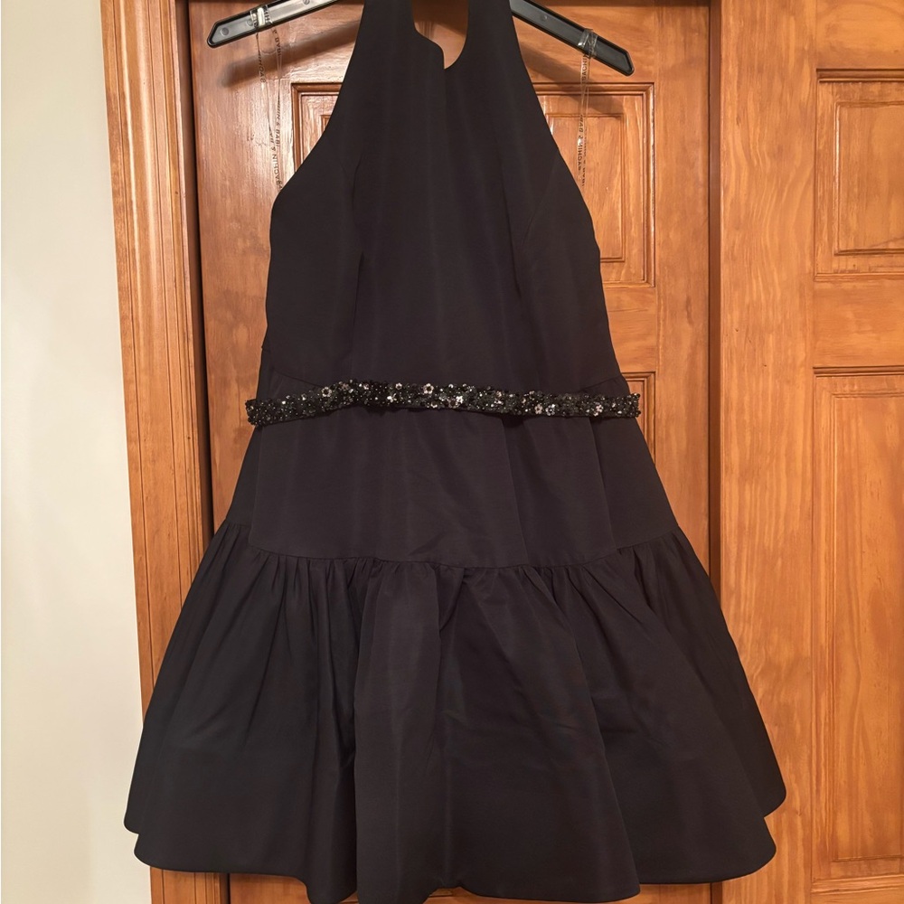 Sachin & Bobbi Elegant Black Halter Dress